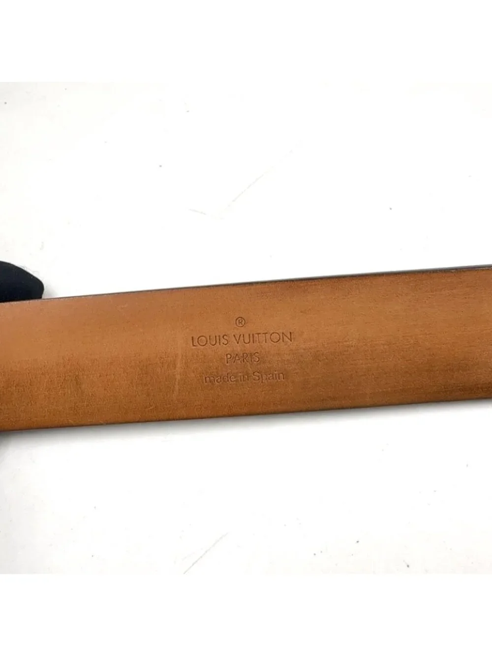 Louis Vuitton Ceinture Leather Brown Belt Gold
